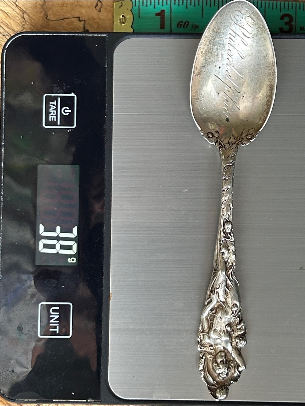 Ornate Sterling Silver Decorative Spoon .925 “Philadelphia “